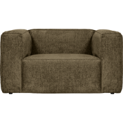 WOOOD Bean Fauteuil - Structure Velvet - Moss - 74x146x98