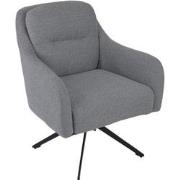 Fauteuil Draaibaar - Stof Taupe - 75x70x85cm - Matthias