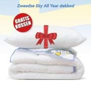 All Year dekbed + 1 Hoofdkussen - Eenpersoons - Dekbed Set - 140x200 c...