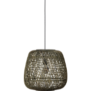 WOOOD Moza Hanglamp - Bamboe - Groen - 36x36x36