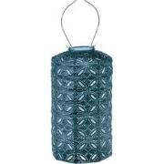 Lumiz Solar Buitenlampion - Mandela Cylinder - 18 cm - Petrol