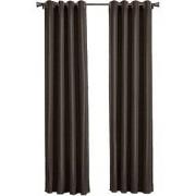 Larson - Luxe effen blackout gordijn - met ringen - 1.5m x 2.5m - Choc...