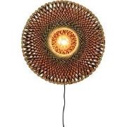 Wandlamp Bali - Bamboe/Zwart - Ø44cm