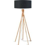 Vloerlamp Kilimanjaro - Donkergrijs/Bamboe - Ø60cm
