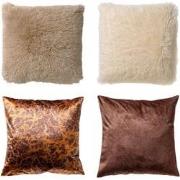 Dutch Decor VOORDEELSET ELAH - Set van 4 sierkussens - Marin + Fluffy ...