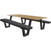 Sens-Line - Lorenzo Picknicktafel 220cm - Bruin - Aluminium