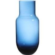 Decoratieve blauwe glazen vaas H30