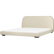 Beliani ROISEL - Tweepersoonsbed-Beige-Polyester