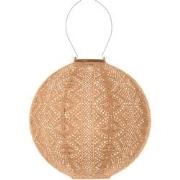 LUMIZ Solar Lampion Lace Rond - 30 cm - Abrikoos