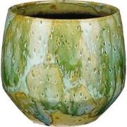 Mica Decorations Harris Bloempot - 20x20x18 cm - Keramiek - Groen