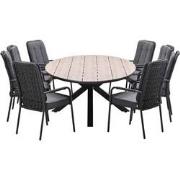 Garden Impressions Aleria tuinset 9-delig - Tulli tuintafel 280x140xH7...