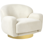 Beliani LEJRE - Fauteuil-Beige-Polyester