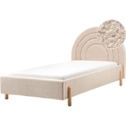 Beliani ANET - Kinderbed-Beige-Bouclé