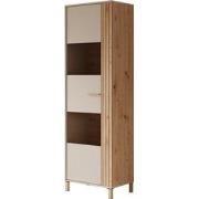 Meubella Vitrinekast Bahia - Beige - 60 cm