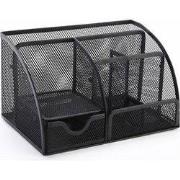 Decopatent - Pennenbak 6 vakken en Schuiflade - Pennenhouder - Desk - ...