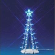 Lighted silhouette tree (blue) m