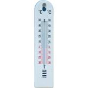 5 stuks - Muurthermometer kunststof wit 20x4,5x0,6cm