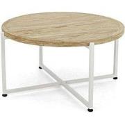 Bijzettafel Milou Dining dia. 74 cm teak