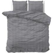 Sleeptime Flanel Dekbedovertrek Deep Check Grey-Lits-jumeaux (240 x 20...