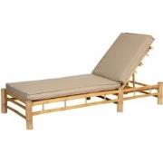 Bamboo Sunlounger Taupe