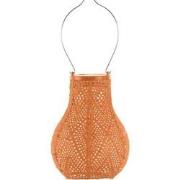 Lumiz Solar Buitenlampion - Ikat Bulb - 16 cm - Oranje