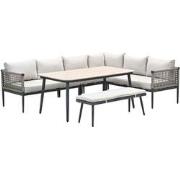 Garden Impressions Burela lounge dining set 6-delig rechts - taupe