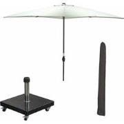 Garden Impressions Lotus stokparasol 250x250 cm - olijf incl 40 kg Eur...