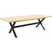 Wakai dining table 236x100cm. alu black/teak