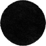 Tapijtenloods Monaco Soft Rond Shaggy Hoogpolig Vloerkleed Black- 160 ...