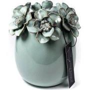 Villa Pottery  Groene bloemenvaas Jolie  - 14x14x16