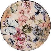 Clayre & Eef Onderzetters Pannen Ø 16 cm Beige Keramiek Vlinders