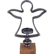 PTMD Kennedi Black Alu Stormlight Angel Wooden Base S