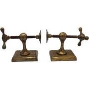 Boekensteun - Machine - Antique Brass Shiny