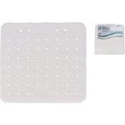 Gerimport Badmat Anti-slip 45 x 45 Cm Rubber Wit