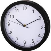Hama Wandklok Pure Ø 25 Cm Geluidsarm Zwart
