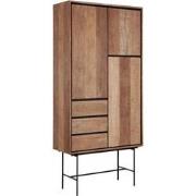 DTP Home Cupboard Metropole high, 3 doors, 3 drawers,210x100x40 cm, re...