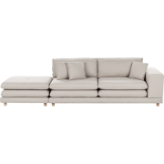 Beliani HEDEN - Tweezitsbank-Beige-Polyester