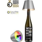 Sompex Flessenlamp " TOP " met houdbare kurk| 2.0 Led| Grafiet - indoo...