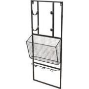 Clayre & Eef Wijnrek  32x12x82 cm Zwart Ijzer Wandrek