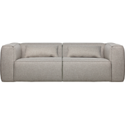 WOOOD Bean 3,5-Zits Bank - Polyester - Light Grey - 73x246x96