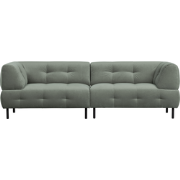WOOOD Lloyd 4-Zits Bank - Velvet - Groen - 75x245x90