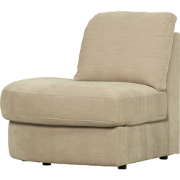 vtwonen Family 1-Zits Bank Element Ronde Hoek Links - Polyester - Zand