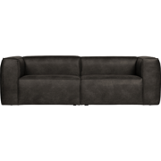 WOOOD Bean 3,5-Zits Bank - Eco-leder - Zwart - 73x246x96