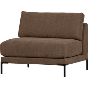 vtwonen Couple Loveseat Bank Element - Polyester - Chocolade Bruin