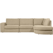 vtwonen Family Hoekbank Rechts - Polyester - Zand - 85x301x189