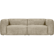 WOOOD Bean 3,5-Zits Bank - Structure Velvet - Buttermilk - 73x242x96