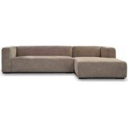 Tower living glasgow 2,5-al + chaise r - Beige grey