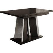 Meubella Eetkamertafel Delilah - Hoogglans zwart - 160 cm - Uitschuifb...
