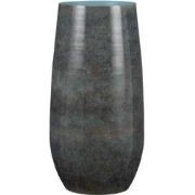 Mica Decorations oliver ronde vaas blauw maat in cm: 50 x 26