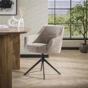 Hoyz Collection - Armstoel Pull Draaibaar - 2 Stuks - Rich Zandkleur